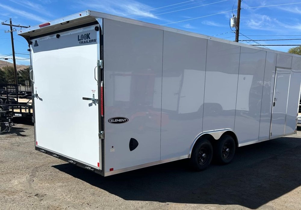 8.5x24 Element SE Enclosed Car Hauler - Composite White