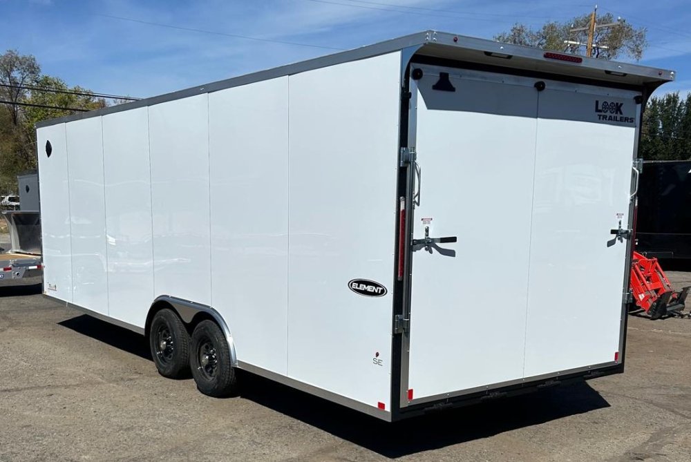 8.5x24 Element SE Enclosed Car Hauler - Composite White