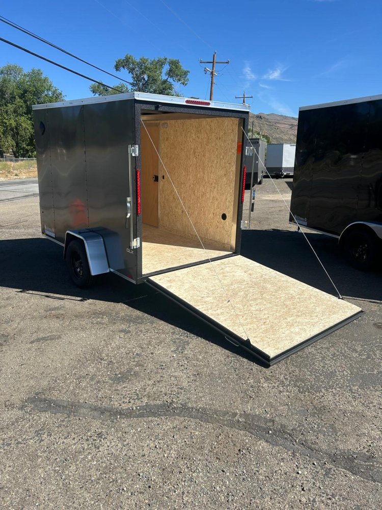 6x10 ST DLX Flat Top V-Nose Enclosed Trailer - 3K GVWR - Charcoal | Carson City, NV