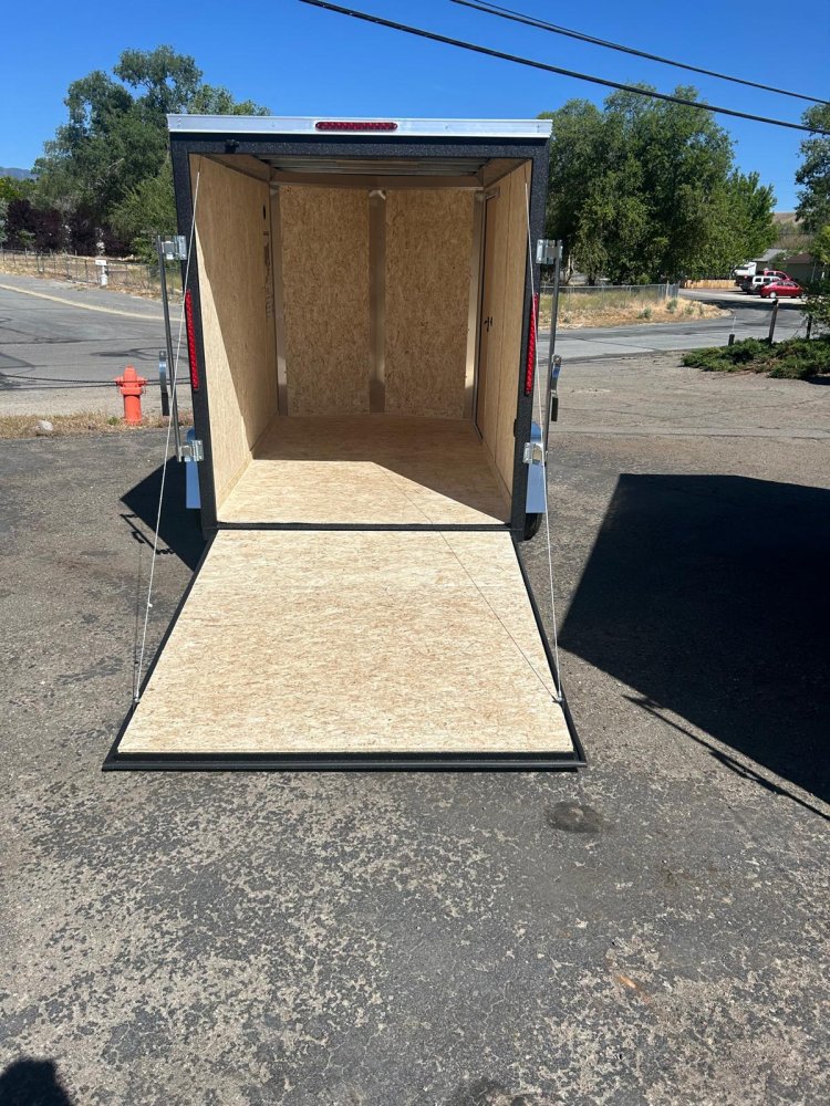6x10 ST DLX Flat Top V-Nose Enclosed Trailer - 3K GVWR - Charcoal | Carson City, NV