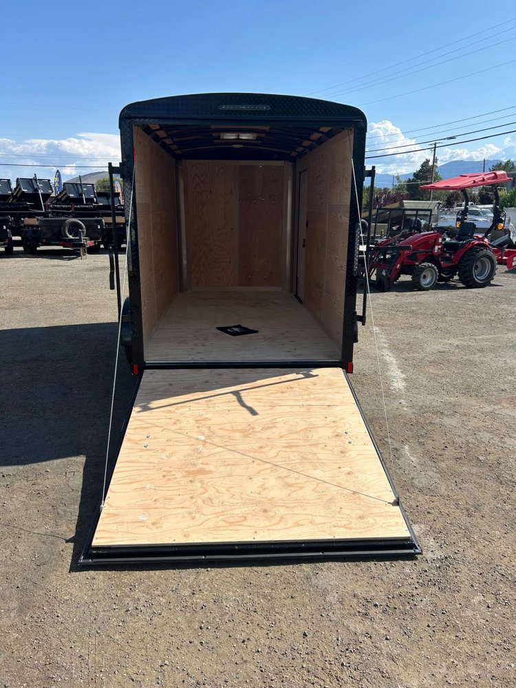 6x12 Cargo King Enclosed Trailer - Dove Gray with Blackout Package