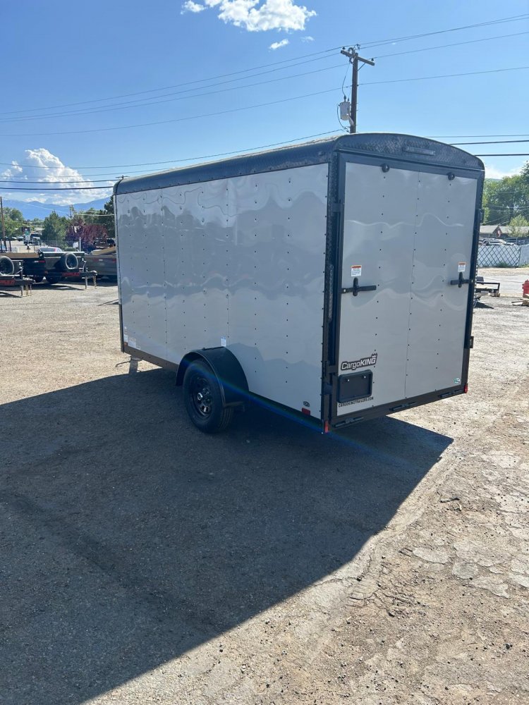 6x12 Cargo King Enclosed Trailer - Dove Gray with Blackout Package