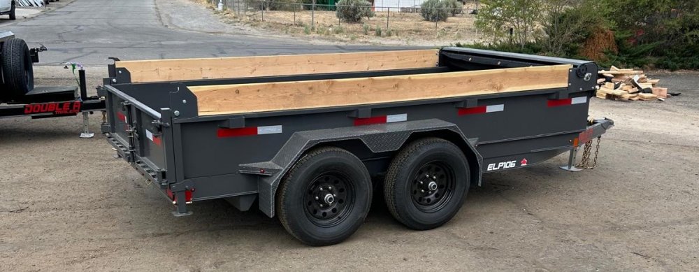 6x12 Double-A Excel Series Low Profile Dump Trailer - 10K GVWR