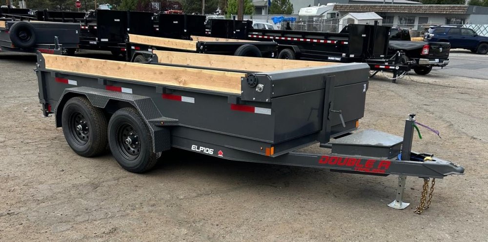 6x12 Double-A Excel Series Low Profile Dump Trailer - 10K GVWR