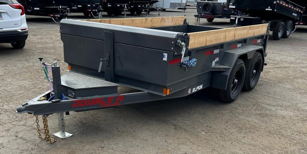 6x12 Double-A Excel Series Low Profile Dump Trailer - 10K GVWR
