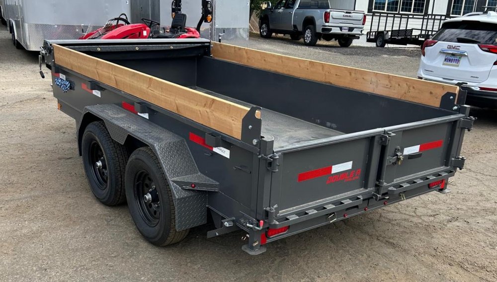 6x12 Double-A Excel Series Low Profile Dump Trailer - 10K GVWR