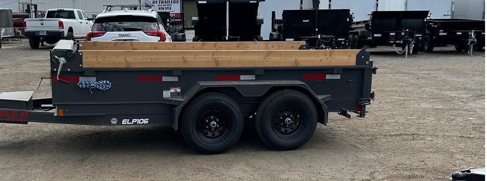 6x12 Double-A Excel Series Low Profile Dump Trailer - 10K GVWR