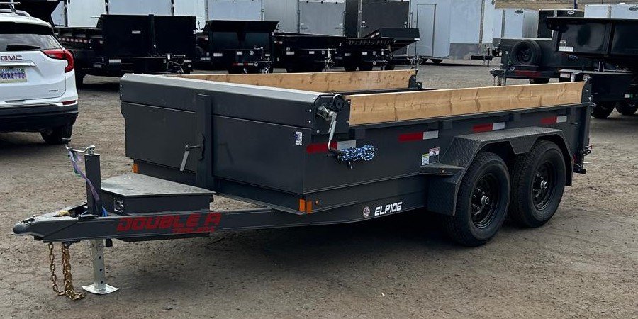 6x12 Double-A Excel Series Low Profile Dump Trailer - 10K GVWR
