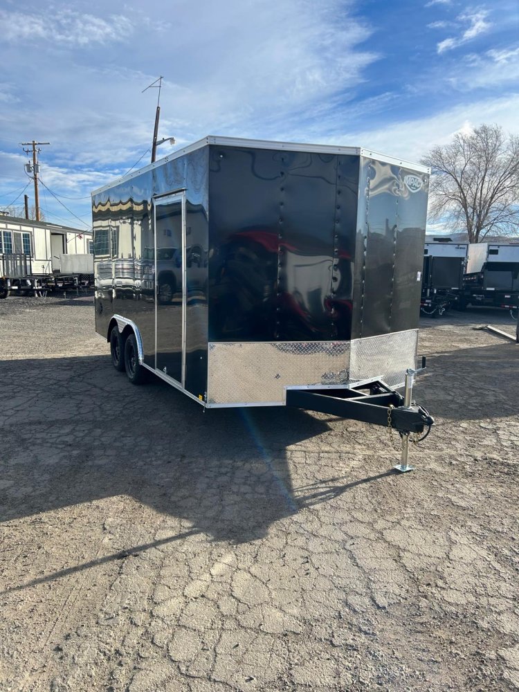 8.5x16 Quake Impact Flat Top V-Nose Enclosed Trailer - 7K GVWR | Extra Height | Carson City, NV