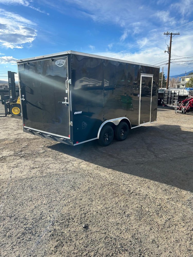 8.5x16 Quake Impact Flat Top V-Nose Enclosed Trailer - 7K GVWR | Extra Height | Carson City, NV