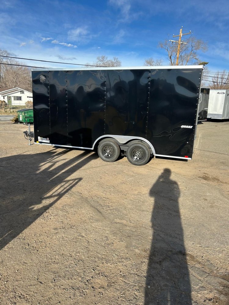 8.5x16 Quake Impact Flat Top V-Nose Enclosed Trailer - 7K GVWR | Extra Height | Carson City, NV