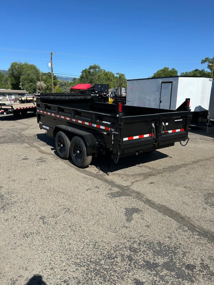 7x14 Sure-Trac HD Low Profile Dump Trailer - 14K GVWR, Telescopic - For Sale in Nevada