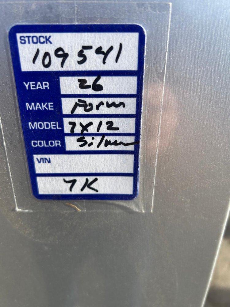 7x12 Traverse Flat Top V-Nose Enclosed Trailer - 7K GVWR | Extra Height | Carson City, NV