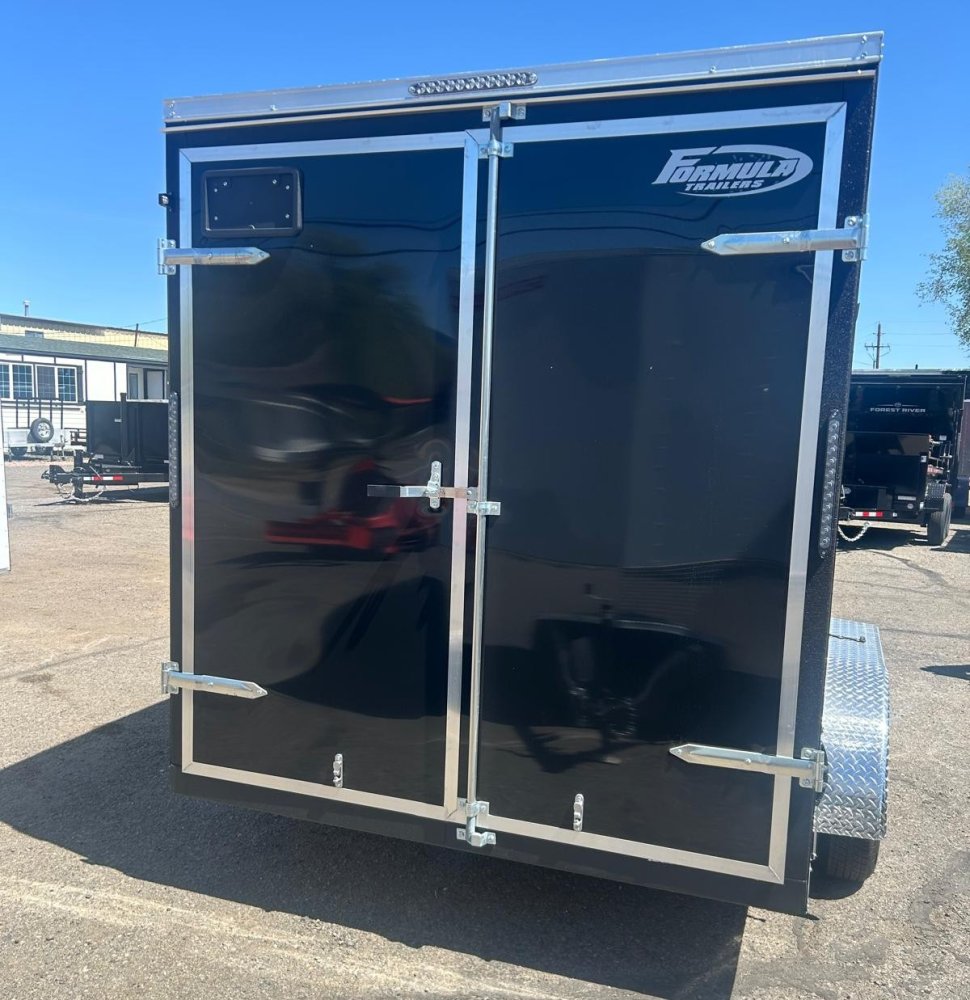7x14 Traverse Flat Top V-Nose Enclosed Trailer - 7K GVWR - Black | Carson City, NV