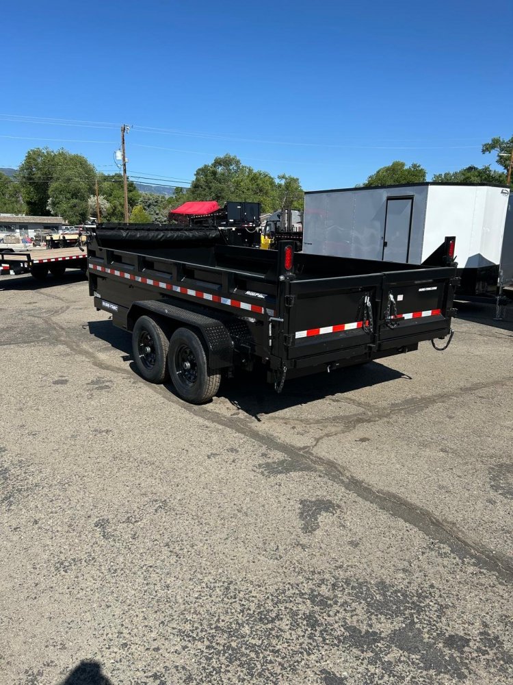 7x14 Sure-Trac HD Low Profile Dump Trailer - 14K GVWR, Telescopic - For Sale in Nevada