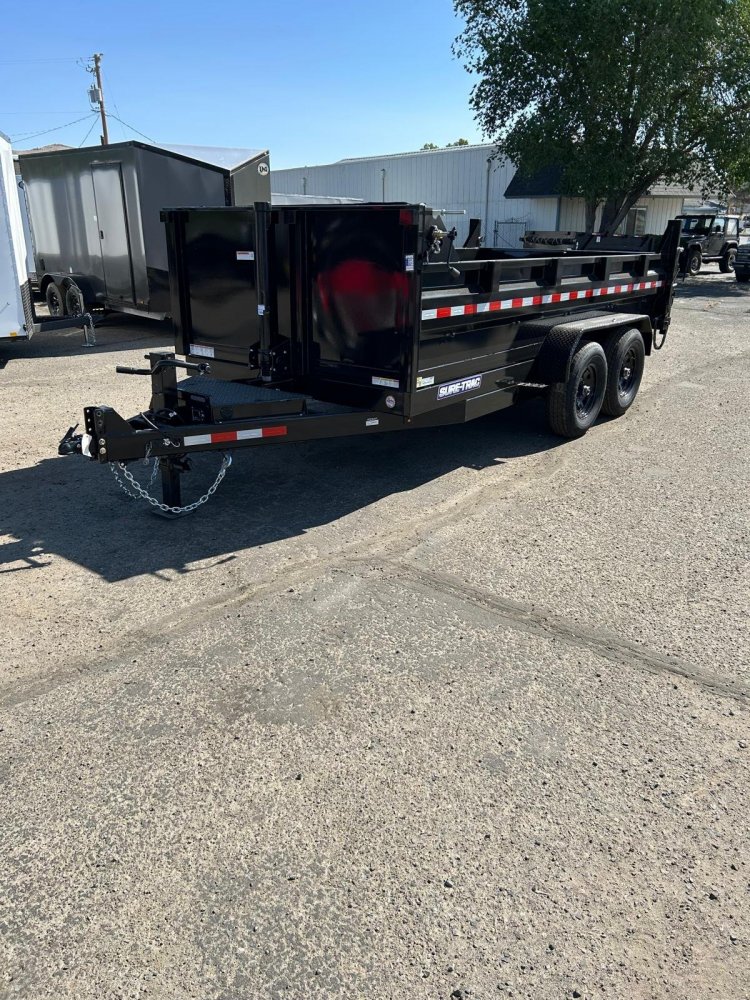 7x14 Sure-Trac HD Low Profile Dump Trailer - 14K GVWR, Telescopic - For Sale in Nevada