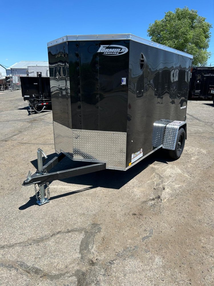 5x10 Formula Traverse Flat Top V-Nose Enclosed Trailer - 3K GVWR - Black | Carson City, NV