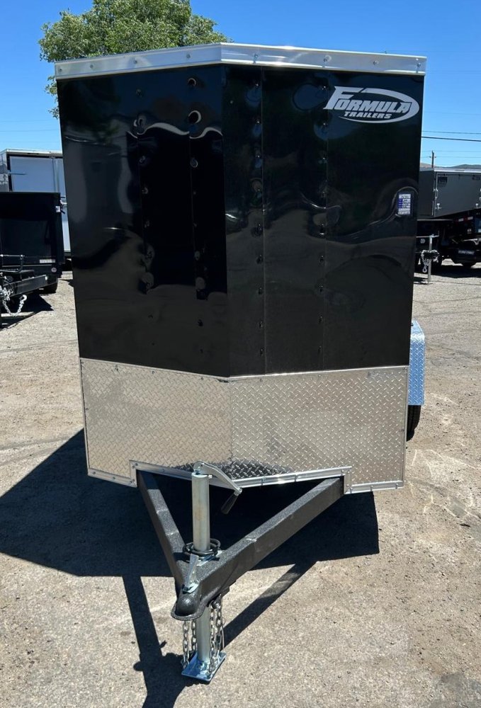 5x10 Formula Traverse Flat Top V-Nose Enclosed Trailer - 3K GVWR - Black | Carson City, NV