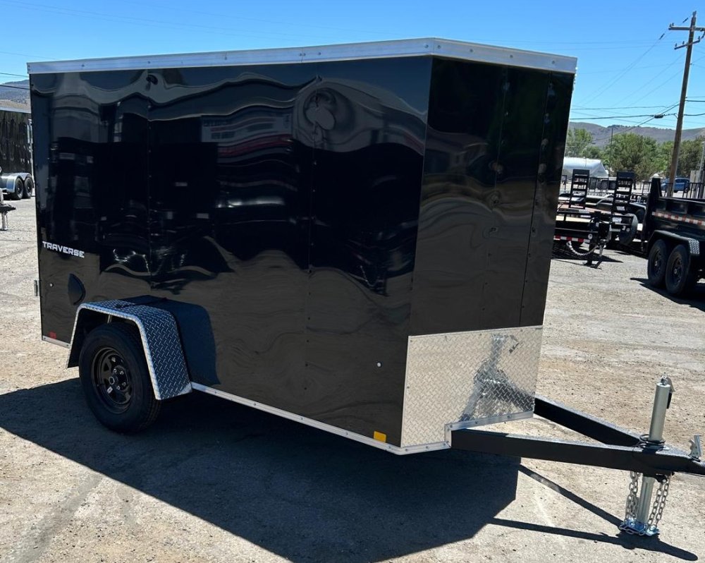 5x10 Formula Traverse Flat Top V-Nose Enclosed Trailer - 3K GVWR - Black | Carson City, NV