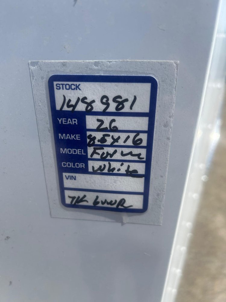 8.5x16 Traverse Flat Top V-Nose Enclosed Trailer - 7K GVWR - White | Carson City, NV