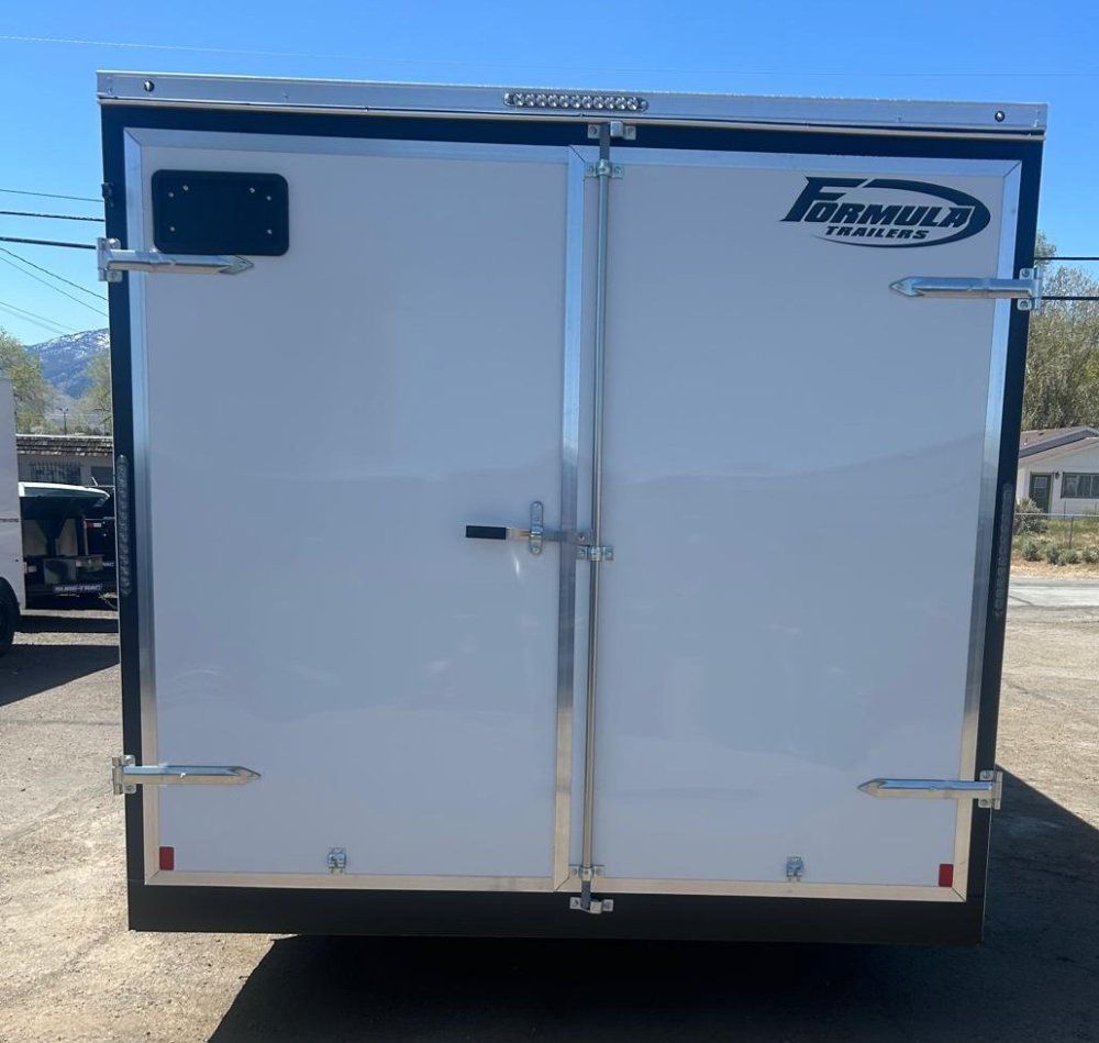 8.5x16 Traverse Flat Top V-Nose Enclosed Trailer - 7K GVWR - White | Carson City, NV