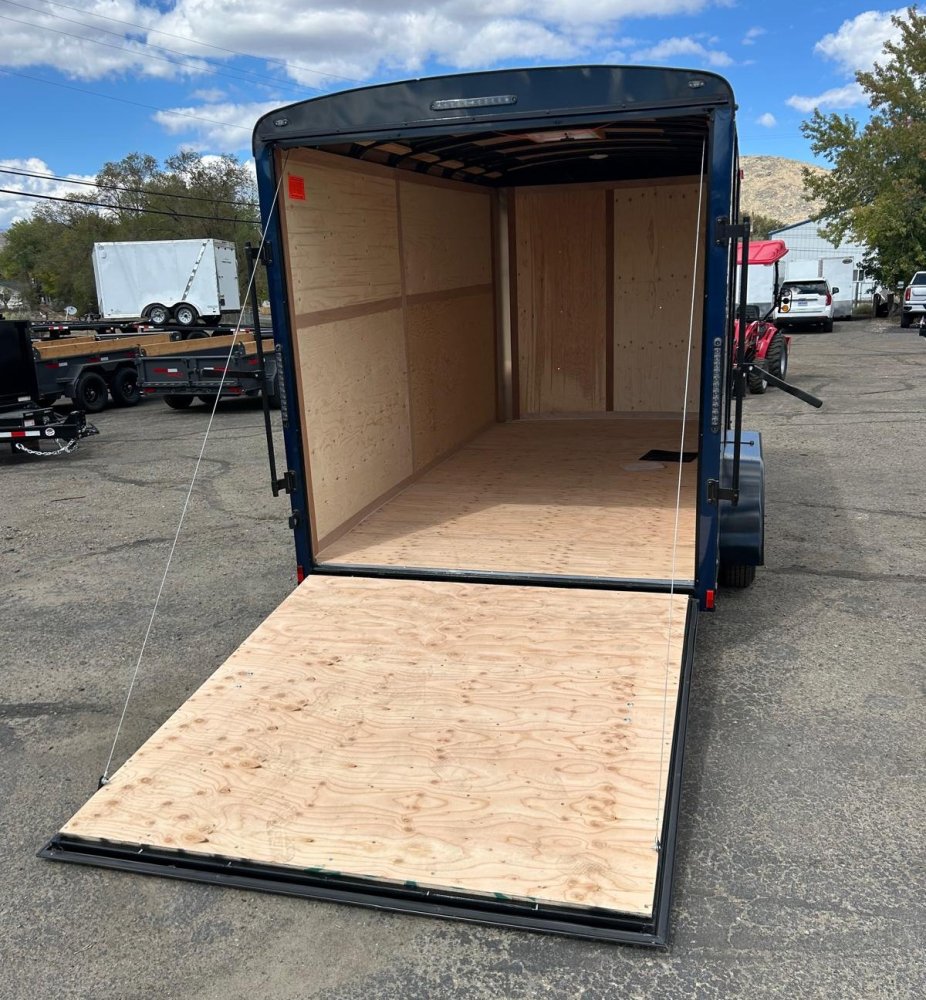 7x14 Cargo King Enclosed Trailer - Dove Gray with Blackout Package