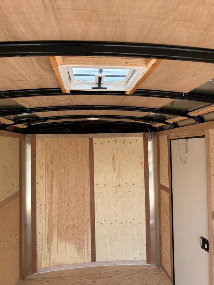 7x14 Cargo King Enclosed Trailer - Dove Gray with Blackout Package