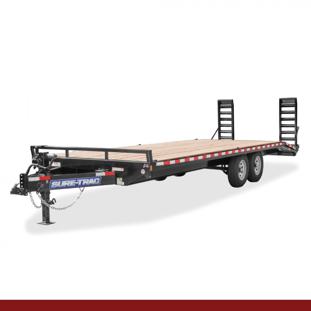 8.5 x 20+4 Bumper Pull Sure-Trac Deckover - STANDARD DUTY BEAVERTAIL DECKOVER TRAILERS
