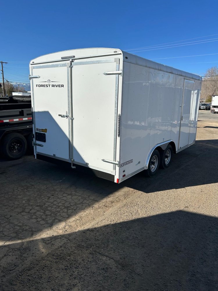 8x16 Cargo King Enclosed Trailer - White
