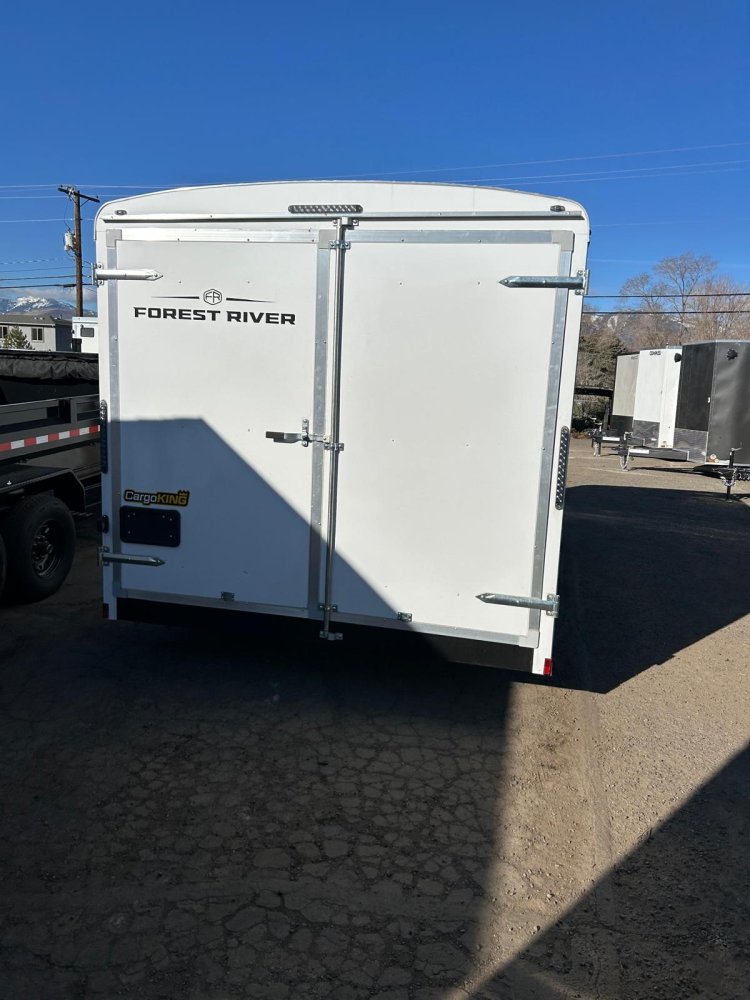 8x16 Cargo King Enclosed Trailer - White