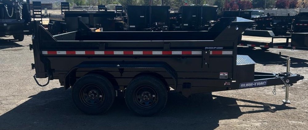 6x10 Sure-Trac SD Low Profile Single Ram Dump Trailer - 7K GVWR - Black | Carson City, NV