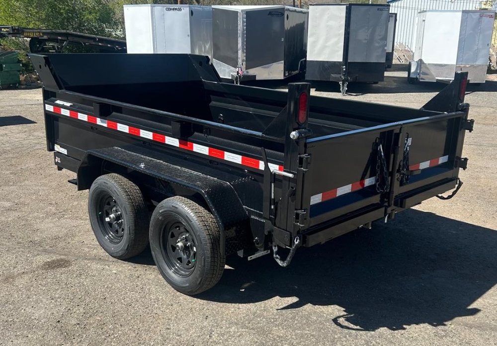 6x10 Sure-Trac SD Low Profile Single Ram Dump Trailer - 7K GVWR - Black | Carson City, NV