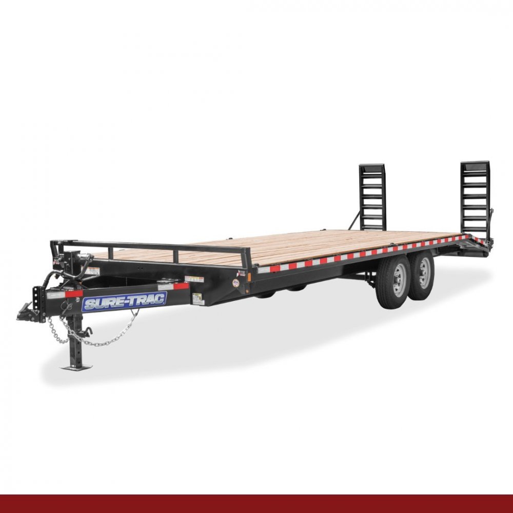 8.5 x 22+4 Bumper Pull Sure-Trac Deckover - STANDARD DUTY BEAVERTAIL DECKOVER TRAILERS