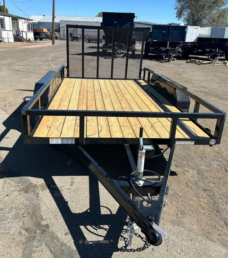 7x12 Sure-Trac Tube Top Utility Trailer - 7K GVWR - Black | Carson City, NV