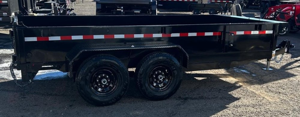 7x14 Punch Scissor Dump Trailer - 14K GVWR - Black | Carson City, NV