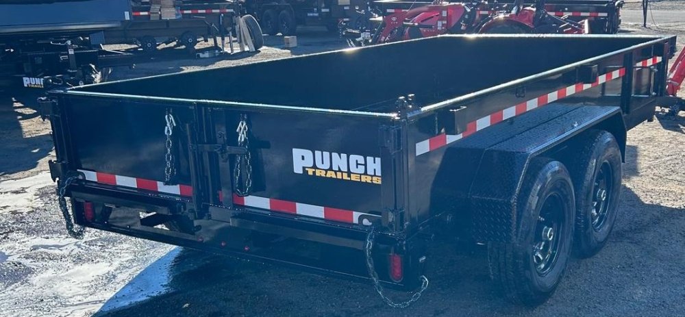 7x14 Punch Scissor Dump Trailer - 14K GVWR - Black | Carson City, NV