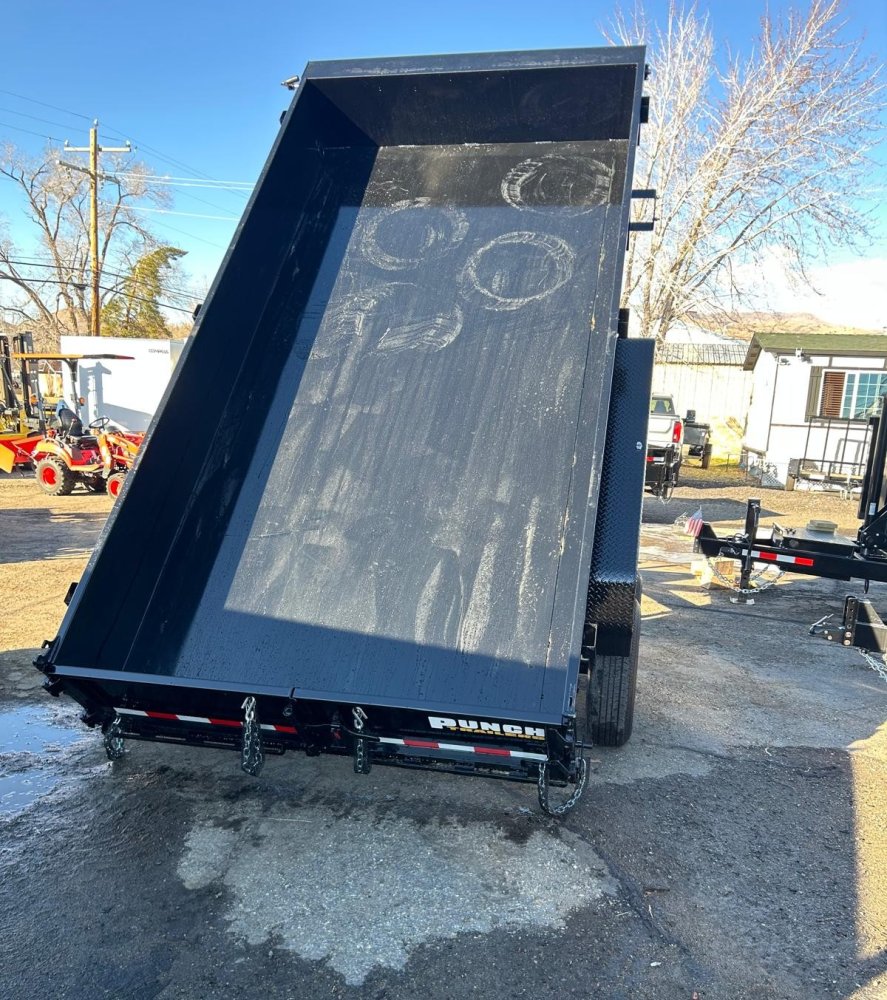 7x14 Punch Scissor Dump Trailer - 14K GVWR - Black | Carson City, NV