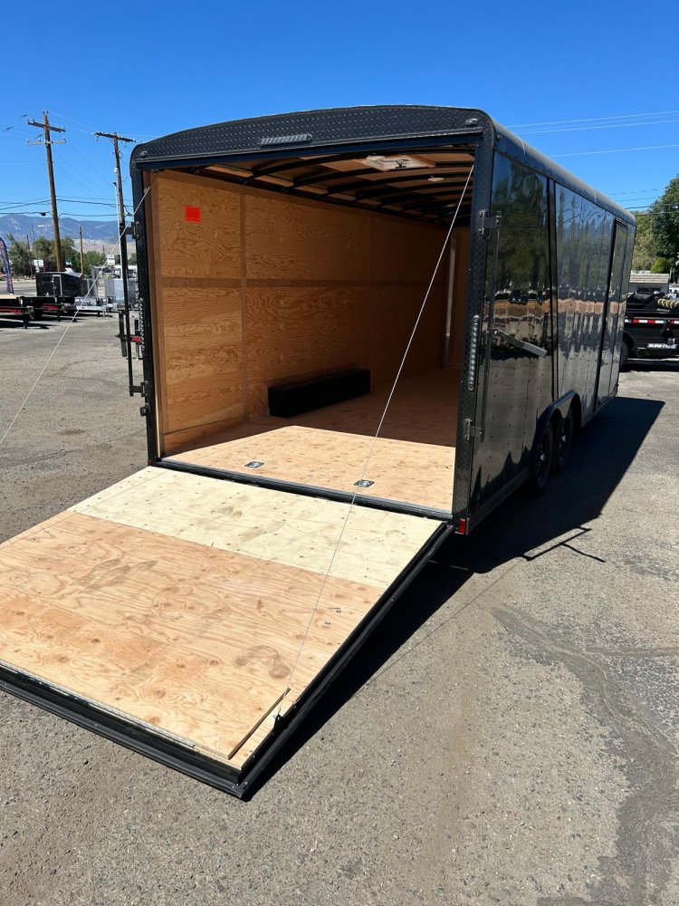 8.5x20 Cargo King Enclosed Trailer - Dove Gray & Black Two-Tone