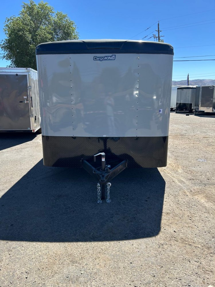 8.5x20 Cargo King Enclosed Trailer - Dove Gray & Black Two-Tone