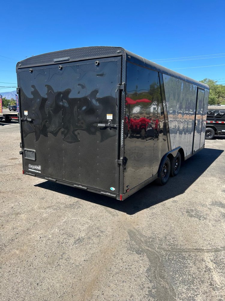 8.5x20 Cargo King Enclosed Trailer - Dove Gray & Black Two-Tone