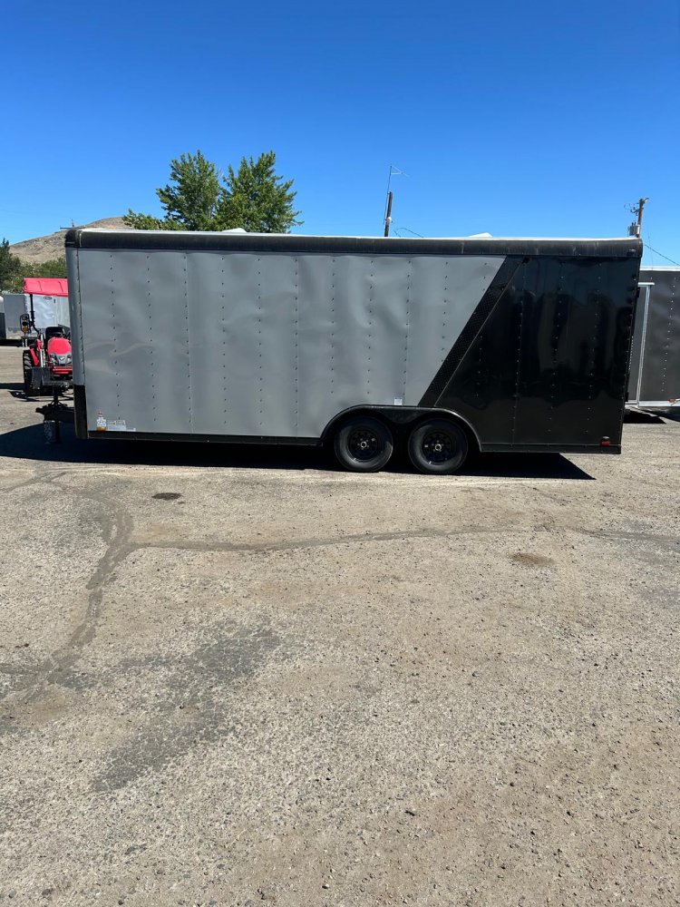 8.5x20 Cargo King Enclosed Trailer - Dove Gray & Black Two-Tone