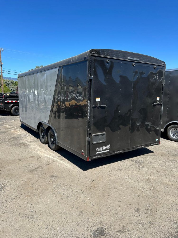 8.5x20 Cargo King Enclosed Trailer - Dove Gray & Black Two-Tone