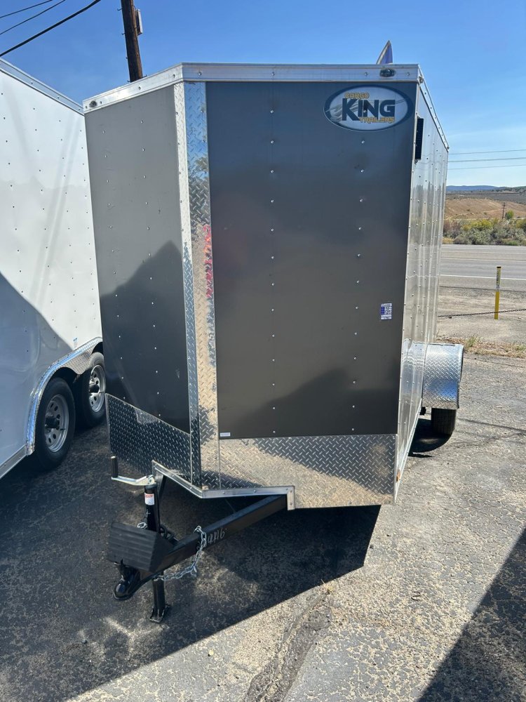 6x10 Cargo King Enclosed Trailer - Rear Ramp, RV Door, Extra Height