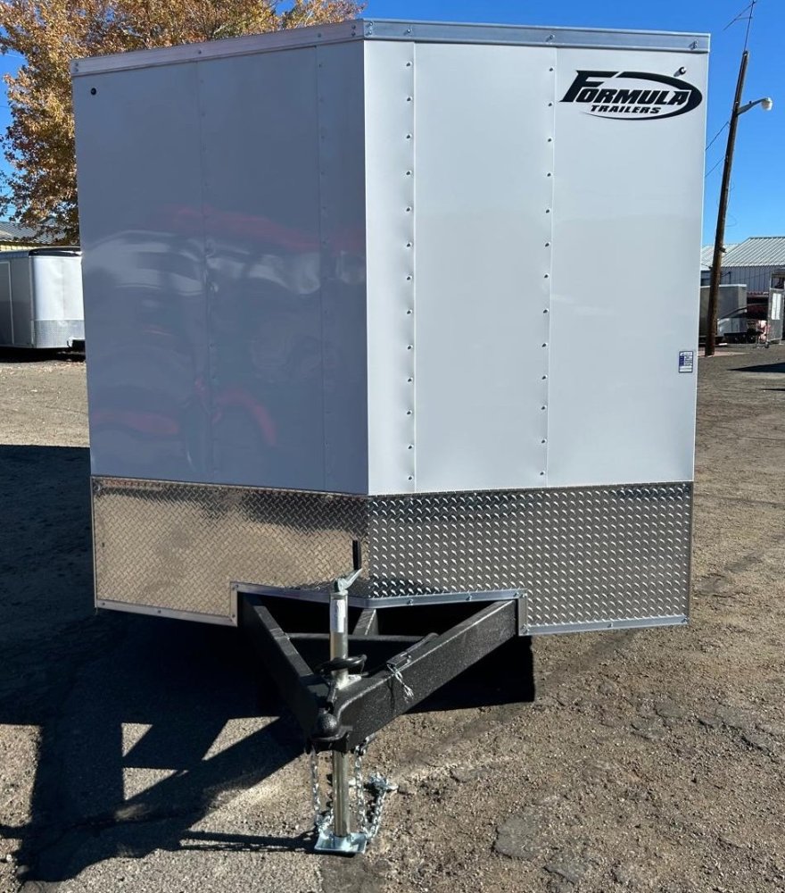 8.5x20 Traverse Flat Top V-Nose Enclosed Trailer - White | 7K GVWR | Carson City, NV