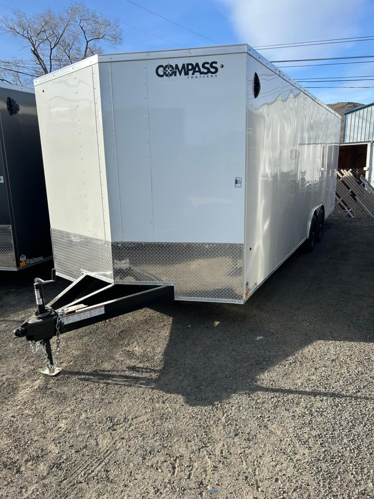 8.5x24 Indigo DLX Flat Top V-Nose Car Hauler Enclosed Trailer | Carson City, NV