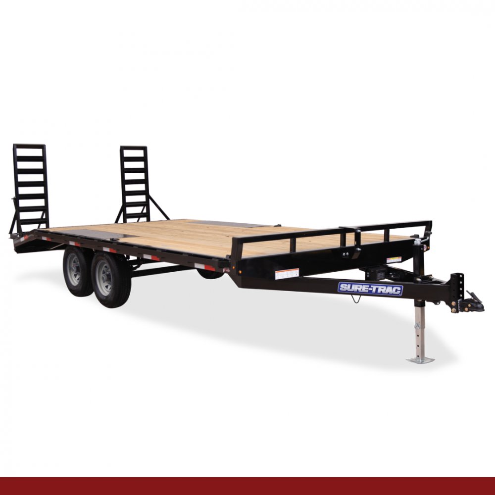 8.5 x 20+5, 15K Sure-Trac Deckover - HD LOW PROFILE BEAVERTAIL - BUMPER PULL