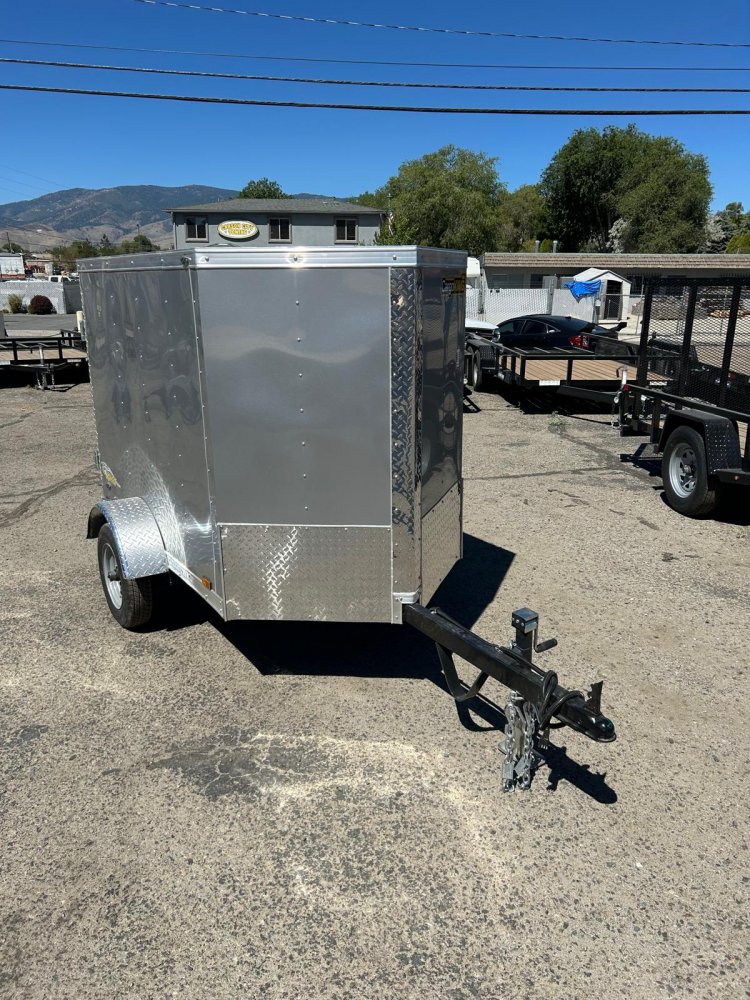 4x6 Forest River Cargo King Enclosed Trailer - Diamond Ice