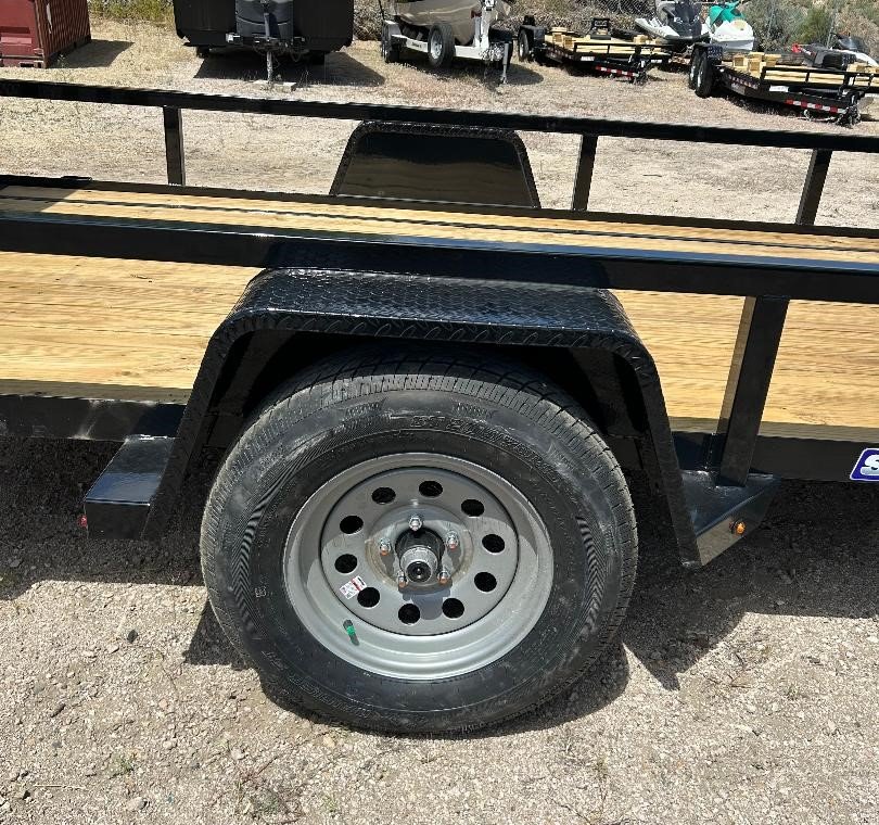 6x12 Sure-Trac Tube Top Utility Trailer - 3K GVWR - Black | Carson City, NV