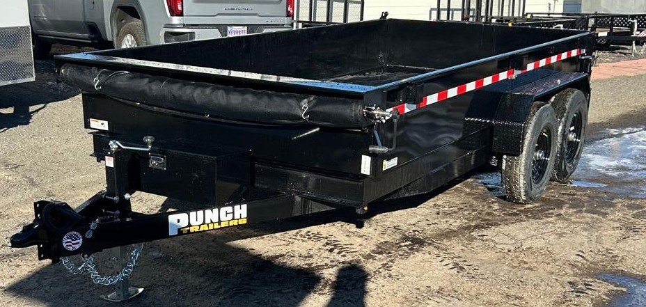7x14 Punch Scissor Dump Trailer - 14K GVWR - Black | Carson City, NV