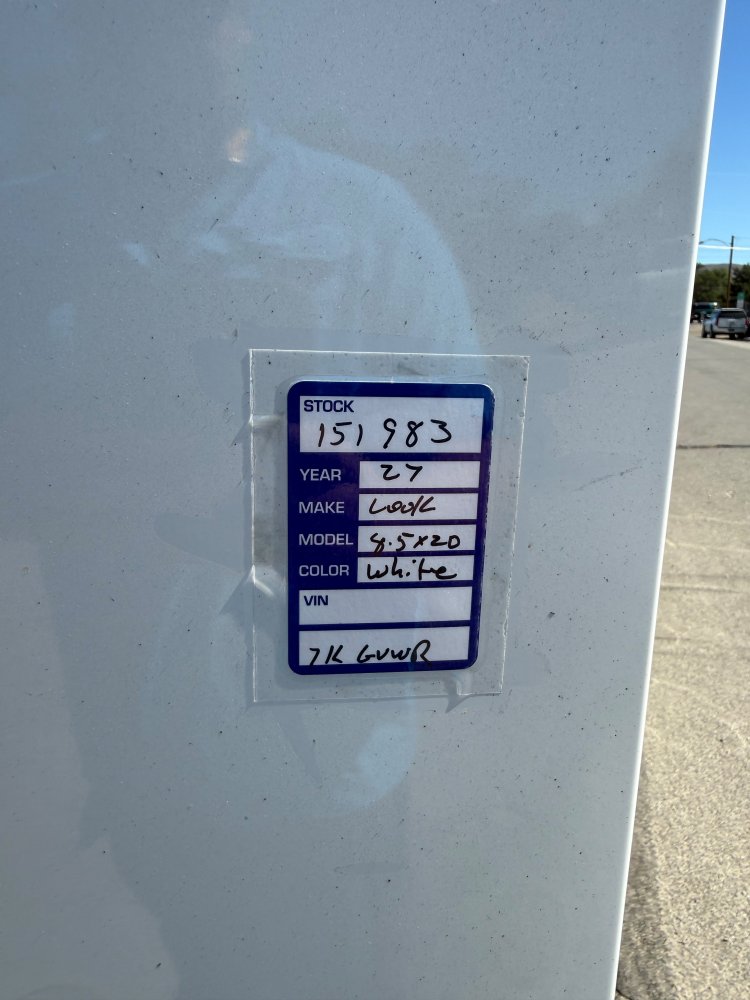 8.5x20 ST DLX Flat Top V-Nose Enclosed Car Hauler Trailer 7K GVWR - White | Carson City, NV